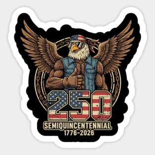 250 Semiquincentennial Patriotic Eagle USA 1776 2026 Sticker